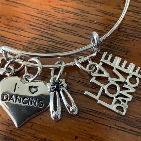 silver dance charm bracelet - Picture 3 of 3